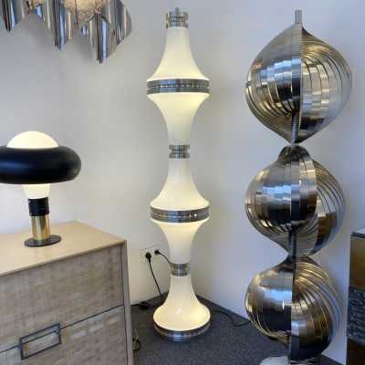 floor lamp diabolo lamp murano glass metal mazzega carlo nason aldo italy 1970