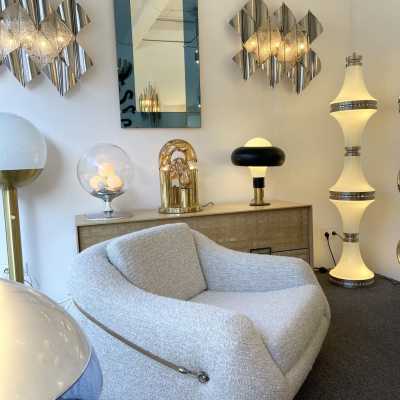 floor lamp diabolo lamp murano glass metal mazzega carlo nason aldo italy 1970