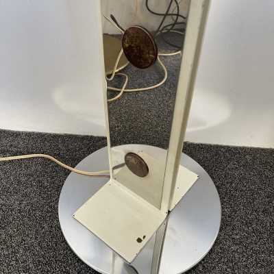 floor lamp metal chrome murano glass donuts mazzega carlo nason aldo italy 1970