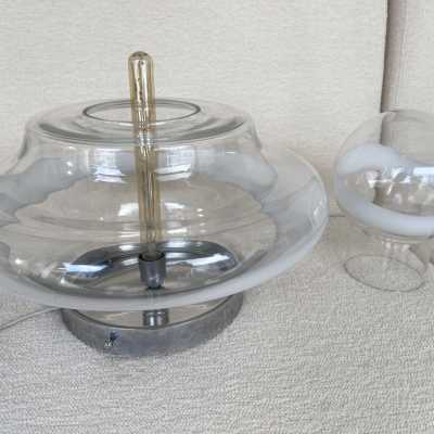 murano glass lamp mazzega italy 1970 carlo nason