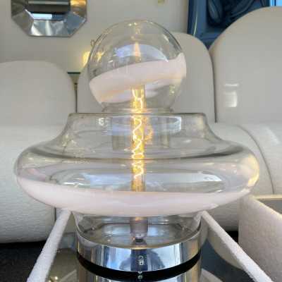 murano glass lamp mazzega italy 1970 carlo nason