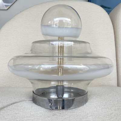 murano glass lamp mazzega italy 1970 carlo nason