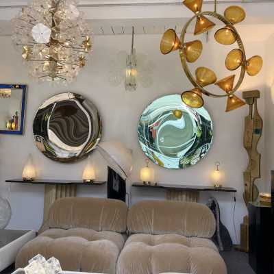 Cloud suspension or chandelier in opal Murano glass and metal by Carlo Nason for Mazzega. Italy 1970 aldo venini vistosi la murrina