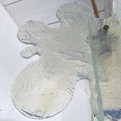Cloud suspension or chandelier in opal Murano glass and metal by Carlo Nason for Mazzega. Italy 1970 aldo venini vistosi la murrina