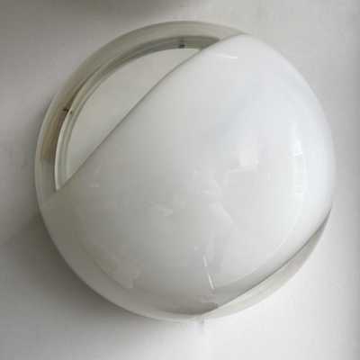 Pair of wall or ceiling lamps model LP245 in Murano glass and white lacquered metal by Mazzega. Italy 1970. design attributed to Carlo Nason. in the style of Venini, Vistosi, La Murrina, Seguso, Aldo Nason, Poliarte, Esperia, Angelo Brotto, Stilnovo, Arteluce, Arredoluce, Artemide, Pierre Cardin, Lumi, Luci, Raak, Angelo Lelii, Francesco Bocola, Superstudio, Enrico Tronconi , Mario Bellini, Harvey Guzzini, Luigi Massoni, Martinelli, Fabio Lenci, Gio Ponti. lamps chandelier suspension floor lamp