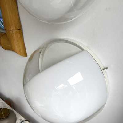 Pair of wall or ceiling lamps model LP245 in Murano glass and white lacquered metal by Mazzega. Italy 1970. design attributed to Carlo Nason. in the style of Venini, Vistosi, La Murrina, Seguso, Aldo Nason, Poliarte, Esperia, Angelo Brotto, Stilnovo, Arteluce, Arredoluce, Artemide, Pierre Cardin, Lumi, Luci, Raak, Angelo Lelii, Francesco Bocola, Superstudio, Enrico Tronconi , Mario Bellini, Harvey Guzzini, Luigi Massoni, Martinelli, Fabio Lenci, Gio Ponti. lamps chandelier suspension floor lamp