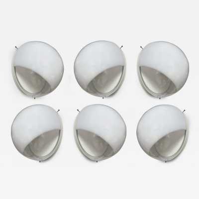 Pair of wall or ceiling lamps model LP245 in Murano glass and white lacquered metal by Mazzega. Italy 1970. design attributed to Carlo Nason. in the style of Venini, Vistosi, La Murrina, Seguso, Aldo Nason, Poliarte, Esperia, Angelo Brotto, Stilnovo, Arteluce, Arredoluce, Artemide, Pierre Cardin, Lumi, Luci, Raak, Angelo Lelii, Francesco Bocola, Superstudio, Enrico Tronconi , Mario Bellini, Harvey Guzzini, Luigi Massoni, Martinelli, Fabio Lenci, Gio Ponti. lamps chandelier suspension floor lamp