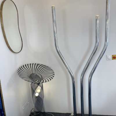 floor lamp cactus organ reggiani metal chrome italy 1970