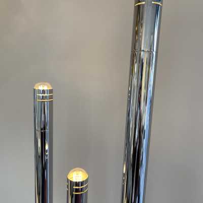 floor lamp cactus organ reggiani metal chrome italy 1970
