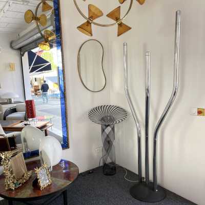 floor lamp cactus organ reggiani metal chrome italy 1970