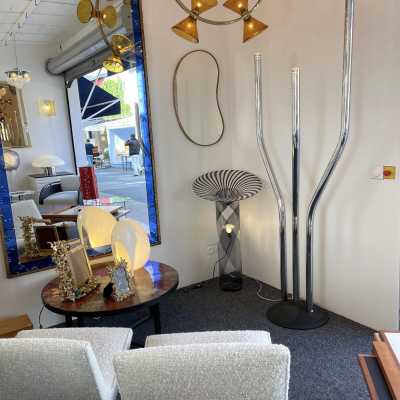 floor lamp cactus organ reggiani metal chrome italy 1970