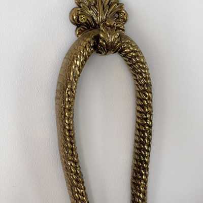 sconces lamps pair gilded bronze brass knot rope valenti spain 1980 1970