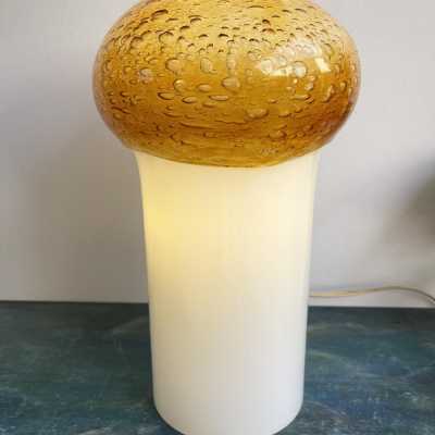 murano glass mushroom lamp vistosi mazzega italy 1970 venini carlo nason