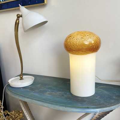 murano glass mushroom lamp vistosi mazzega italy 1970 venini carlo nason