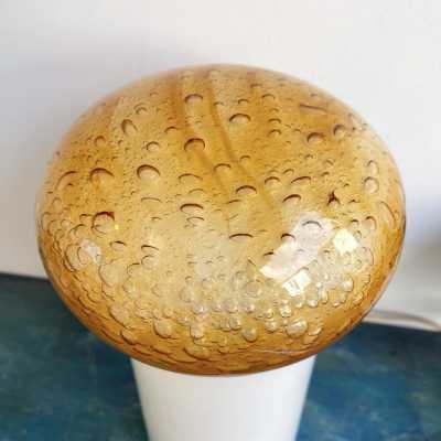 murano glass mushroom lamp vistosi mazzega italy 1970 venini carlo nason