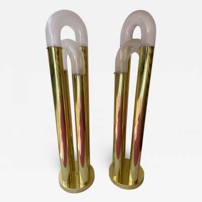 Pair of Chain floor lamp in brass and Murano glass. Aldo Nason for Mazzega. Italy 1970. in the style of Venini, Vistosi, La Murrina, Seguso, Carlo Nason, Poliarte, Esperia, Angelo Brotto, Stilnovo, Arteluce, Arredoluce, Artemide, Pierre Cardin, Lumi, Luci, Raak, Angelo Lelii, Francesco Bocola, Superstudio , Enrico Tronconi chandelier lamps chrome metal stainless steel 1980