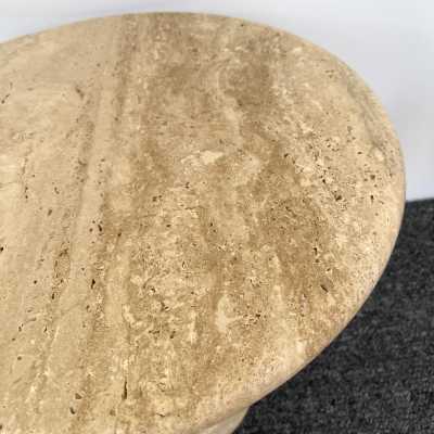 tables side tables pair nightstands travertine marble italy angelo mangiarotti 1970 1980