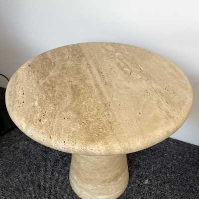 tables side tables pair nightstands travertine marble italy angelo mangiarotti 1970 1980