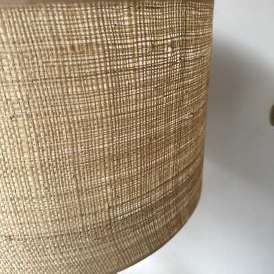 Pair of ceramic Cone table lamps by Antonio Cagianelli. Italy 2022. Contemporary work, limited edition of 10 copies. Pretty rattan raffia lampshades. Artist preserved in the permanent collections of the Museum of Decorative Arts in Paris. floor lamp chandelier mid-century modern terracotta brass contemporary art artist