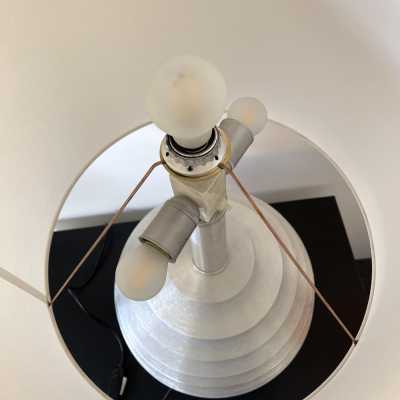 Pair of saturn metal lamps by Banci. Italy 1970. in the style of Stilnovo, Joe Colombo, Arteluce, Arredoluce, Lumi, Luci, Rggiani, Sciolari, Werner Pantone, Luigi Colani, Raak, Angelo Lelii, Angelo Brotto, Esperia, Francesco Bocola, Superstudio, Enrico Tronconi, Mario Bellini , Harvey Guzzini, Luigi Massoni, Martinelli, Pierre Cardin, Fabio Lenci, Gio Ponti, Francesco Buzzi Ceriani, Fontana Arte, Artemide, Arteluce, Arredoluce, Luigi Caccia Dominioni, Willy Rizzo, Mario Sabot, Azucena. mid century