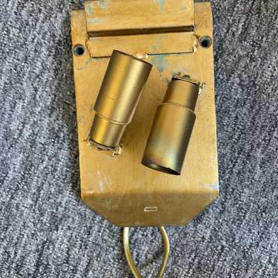 sconces lamp pair wrought iron gilded glass brutalist longobard poliarte italy 1970 biancardi jordan