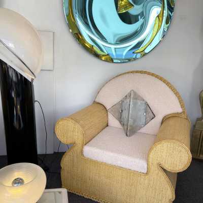 wall lamps pair murano glass carlo nason mazzega italy 1970 1980 metal