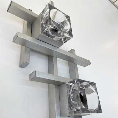 sconces chandeliers cubic sciolari gaetano italy 1970