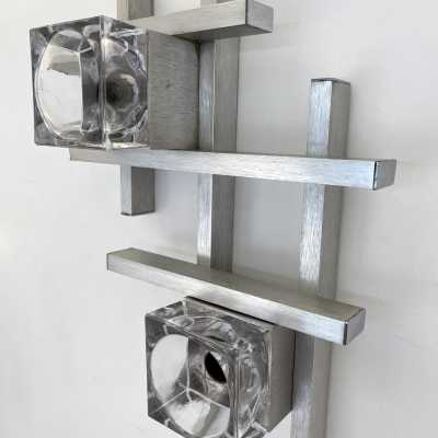 sconces chandeliers cubic sciolari gaetano italy 1970