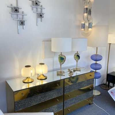 sconces chandeliers cubic sciolari gaetano italy 1970