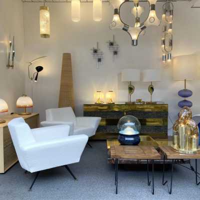 sconces chandelier cubic sciolari gaetano italy 1970