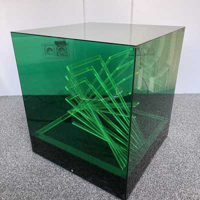 Cubo di Teo kinetic sculpture lamp in plexiglass by James Rivère and produced by Centro Ricerche di Arte Industria Lissone. Italy 1970. in the style of Stilnovo, Joe Colombo, Arteluce, Arredoluce, Lumi, Luci, Rggiani, Sciolari, Werner Pantone, Luigi Colani, Raak, Angelo Lelii, Angelo Brotto, Esperia, Francesco Bocola, Superstudio, Enrico Tronconi, Mario Bellini , Harvey Guzzini, Luigi Massoni, Martinelli, Pierre Cardin, Fabio Lenci. floor lamp sconces mid-century sconces
