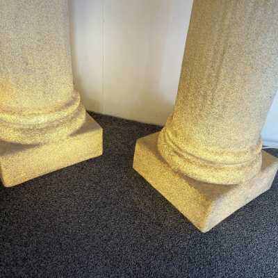 floor lamps lamps resin antique column Luciano Sartini Singleton italy 1970