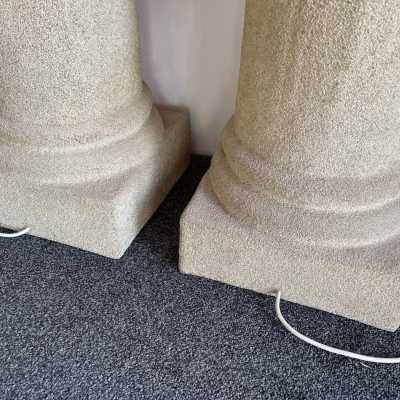 floor lamps lamps resin antique column Luciano Sartini Singleton italy 1970
