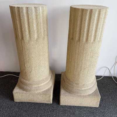 floor lamps lamps resin antique column Luciano Sartini Singleton italy 1970