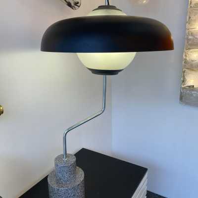 Rare Large Mikado LTE5 lamp in gray granite, lacquered metal and metal by Luigi Caccia Dominioni for Azucena. Italy 1960. in the taste of Venini, Vistosi, La Murrina, Carlo Aldo Nason for Mazzega, Stilnovo, Joe Colombo, Arteluce, Arredoluce, Lumi, Luci, Rggiani, Sciolari, Verner Panton, Raak, Angelo Lelii, Angelo Brotto, Esperia , Pierre Cardin, Fabio Lenci, Gio Ponti, Ignazio Gardella, Enrico Tronconi, Mario Bellini, Harvey Guzzini, Luigi Massoni, mid-century floor lamp chandelier sconces