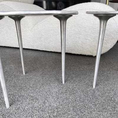 coffee tables side tables metal cast aluminum spiral italy 1990 garouste and bonetti hubert le gall