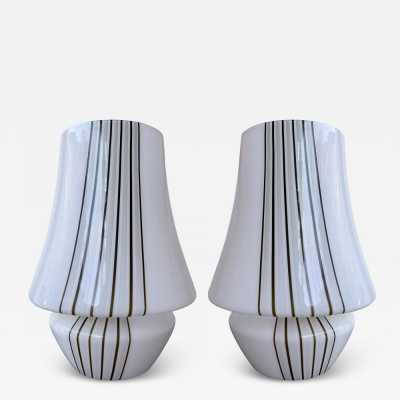 Pair of striped murano glass table lamps. Italy 1970. in the style of Venini, Vistosi, Veronese, La Murrina, Stilux, Aldo Carlo Nason, Stilnovo, Joe Colombo, Arteluce, Arredoluce, Italian design Lumi, Luci, Rggiani, Sciolari, Werner Pantone, Luigi Colani, Raak, Angelo Lelii, Angelo Brotto, Esperia, Francesco Bocola, Superstudio, Enrico Tronconi, Mario Bellini, Harvey Guzzini, Luigi Massoni, Martinelli, Pierre Cardin, Fabio Lenci, Gio Ponti. brass mid-century floor lamp