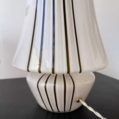 Pair of striped Murano glass lamps. Italy 1970. in the style of Venini, Vistosi, Veronese, La Murrina, Stilux, Aldo Carlo Nason, Stilnovo, Joe Colombo, Arteluce, Arredoluce, Italian design Lumi, Luci, Rggiani, Sciolari, Werner Pantone, Luigi Colani, Raak, Angelo Lelii, Angelo Brotto, Esperia, Francesco Bocola, Superstudio, Enrico Tronconi, Mario Bellini, Harvey Guzzini, Luigi Massoni, Martinelli, Pierre Cardin, Fabio Lenci, Gio Ponti. mid-century floor lamp chandelier sconces