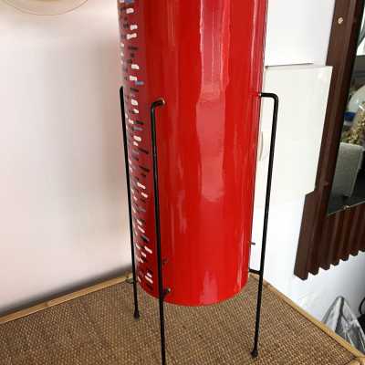 enamelled metal lamp siva poggibonsi italy 1950 1960 brass