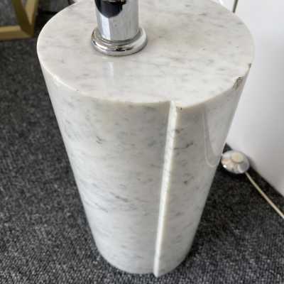 lampadaire lamp metal chrome methacrylate marble lumi luci italy stilnovo 1970