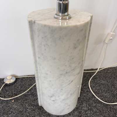 lampadaire lamp metal chrome methacrylate marble lumi luci italy stilnovo 1970