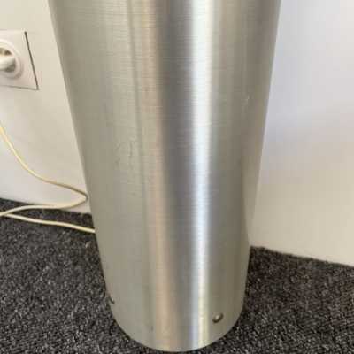 Floor lamp space age in stainless steel by Stilux Milano. Italy 1970 stilnovo lumi