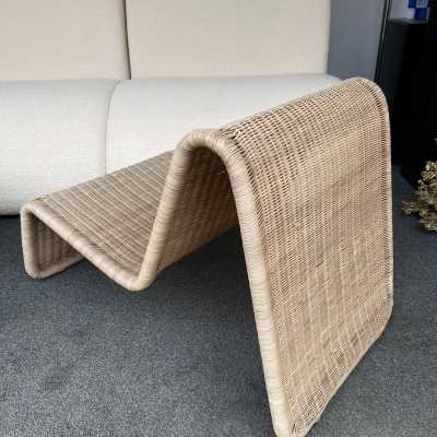 fireside chair rattan tito agnoli bonacina italy 1970