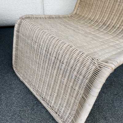 fireside chair rattan tito agnoli bonacina italy 1970