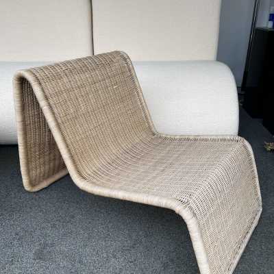 fireside chair rattan tito agnoli bonacina italy 1970