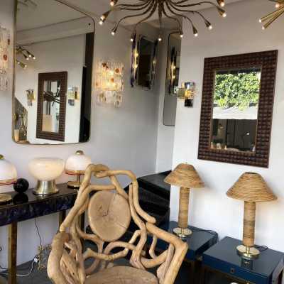 Pair of Murano glass and metal sconces by Toni Zuccheri for Mazzega. Italy 1970 chandelier lamps Carlo Aldo Nason venini vistosi la murrina