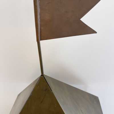cabinet brass bronze silver ugo la pietra banci flag italy 1980