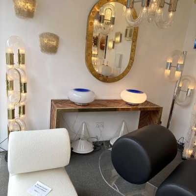 Pair of Murano glass and gold leaf flower sconces by Barovier & Toso. Italy 1970. in the style of Biancardi and Jordan Arte, Longobard, Venini, Vistosi, La Murrina, Aldo Carlo Nason for Mazzega Murano, Toni Zuccheri for Veart, Stilnovo, Joe Colombo, Arteluce, Arredoluce, Lumi, Luci, Rggiani, Sciolari, Werner Pantone, Luigi Colani, Raak, Angelo Lelii sconces lamp lightning chandelier floor mid-century modern italy 1970 1960 1980