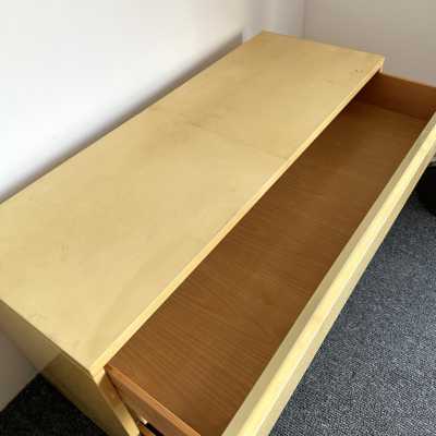 Chest of drawers in parchment and brass by Aldo Tura. Italy 1970. in the style of Renato Zevi, Romeo Rega, Maison Jansen, Willy Rizzo, Mario Sabot, Maison et Jardin Gallery, Dal Vera. goatskin mid-century modern metal inox lacquer wood coffee table end tables console
