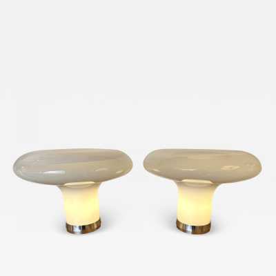 Pair of Lesbo lamps in Murano glass and metal by Angelo Mangiarotti for Artemide. Italy 1970. in the style of Venini, Vistosi, La Murrina, Seguso, Aldo Carlo Nason, Poliarte, Esperia, Angelo Brotto, Stilnovo, Arteluce, Arredoluce, Mazzega, Pierre Cardin, Lumi, Luci, Raak, Angelo Lelii, Francesco Bocola, Superstudio, Enrico Tronconi, Mario Bellini, Harvey Guzzini, Luigi Massoni, Martinelli, Fabio Lenci, Gio Ponti. mid-century modern space age brass italy